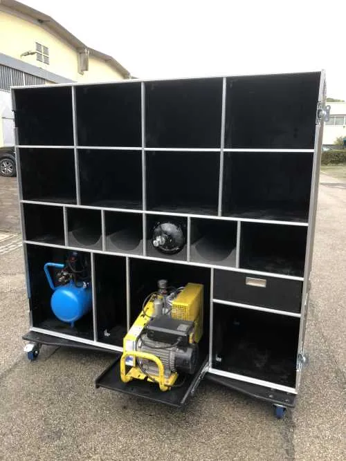 flight case sport aperto
