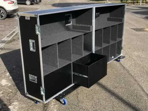 flight case sport aperto